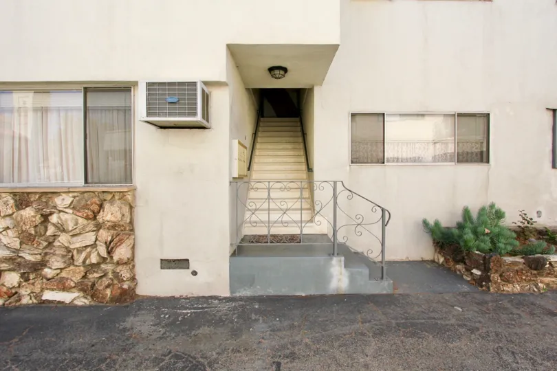 The stairs up to Edgemont Capri in Los Feliz, California