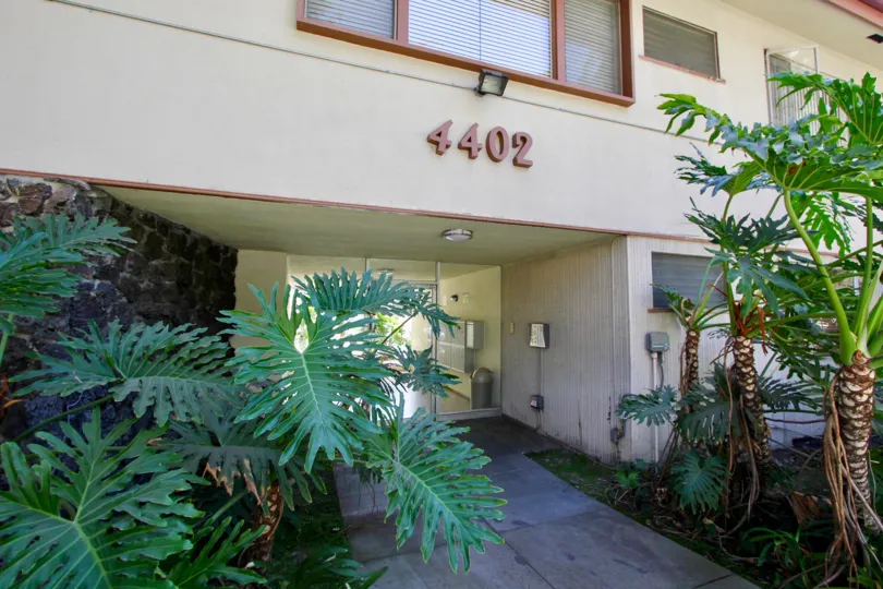 The address for Franklin Manor on the building