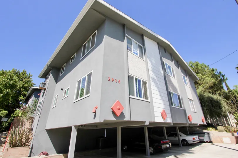 The view of Ivanhoe in Los Feliz, California