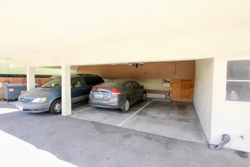 The parking for Kenmore Capri residents
