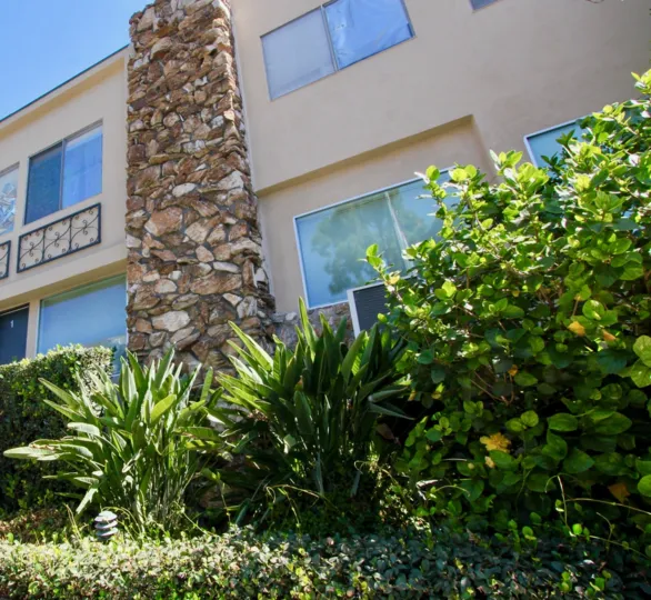 The landscapig around Los Feliz Capri in Los Feliz, California