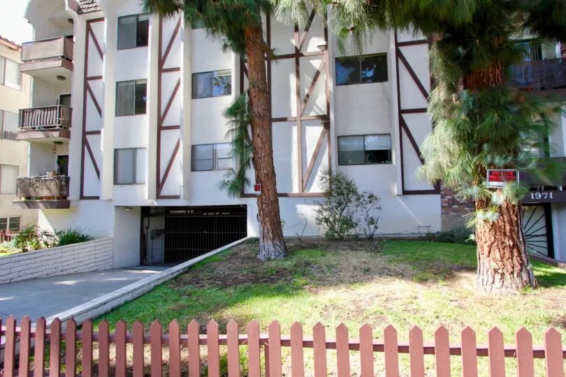 The fence around Los Feliz Condominiums
