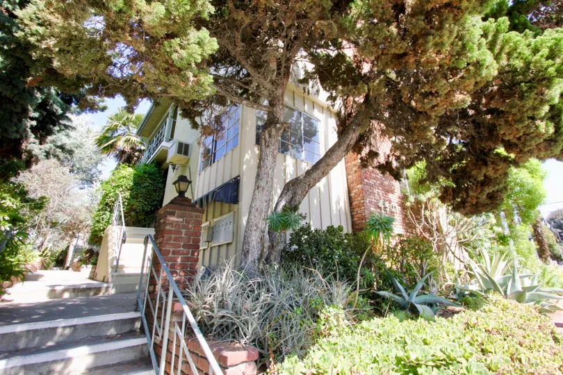 The landscaping around Palmhurst in Los Feliz, California