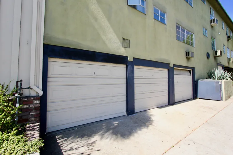 The garages for Palmhurst residents