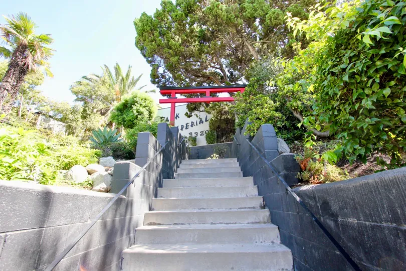 The stairs leading up to Park Imperial