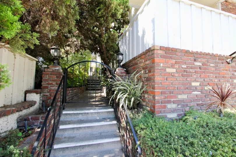 The stairs leading up to The Hillhurst