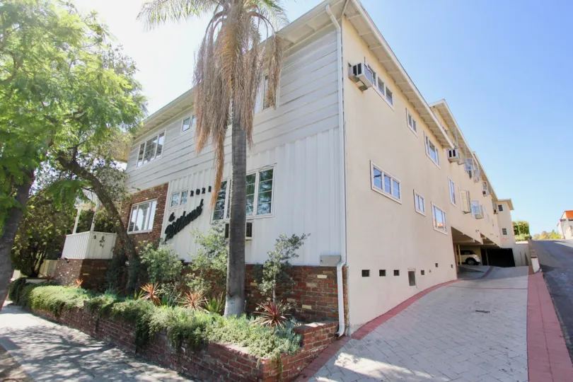 The view of The Hillhurst in Los Feliz, California