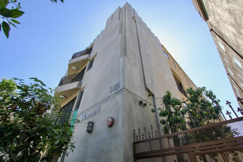 The address of The Worchell on the building