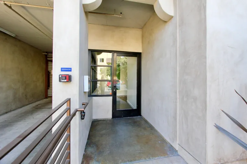 The door into The Worchell in Los Feliz, California