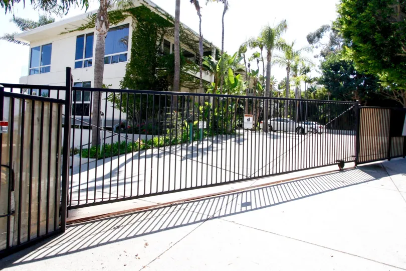 The fence around the Holiday House