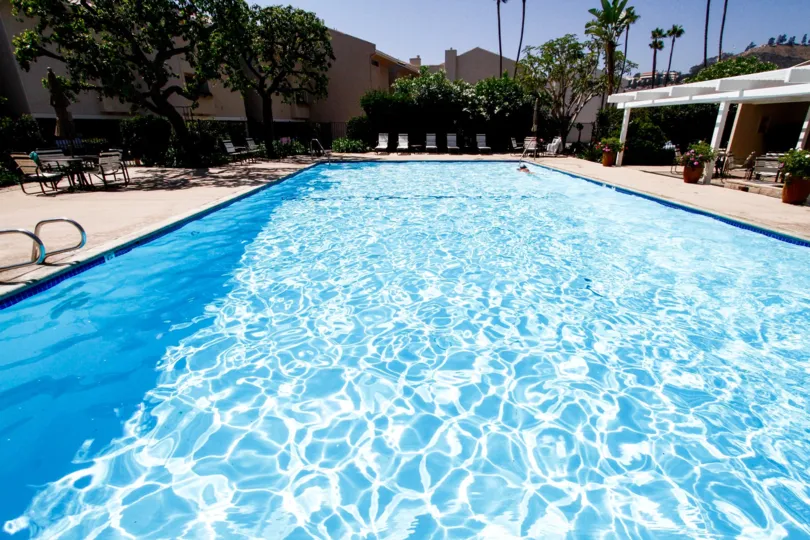 The pool for residents of Maison De Ville