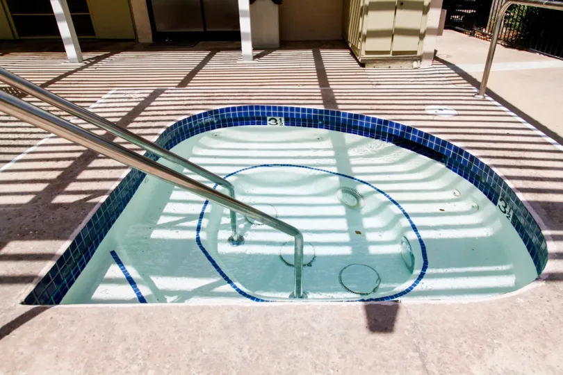 The hot tub at Maison De Ville in CA California