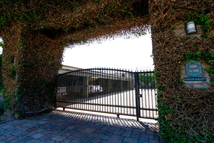 The gate into Malibu La Costa