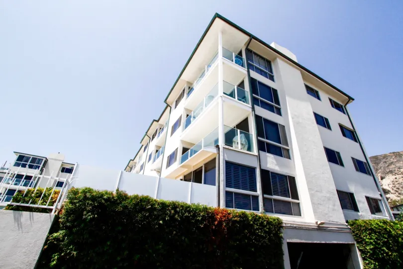 The balconies seen at the Malibu Outrigger