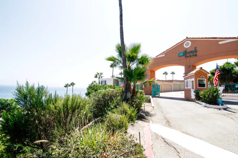 The landscaping seen around Tivoli Cove