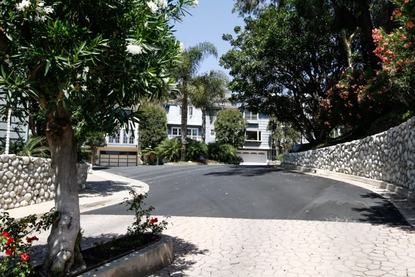 The landscaping seen at the Vista Pacifica