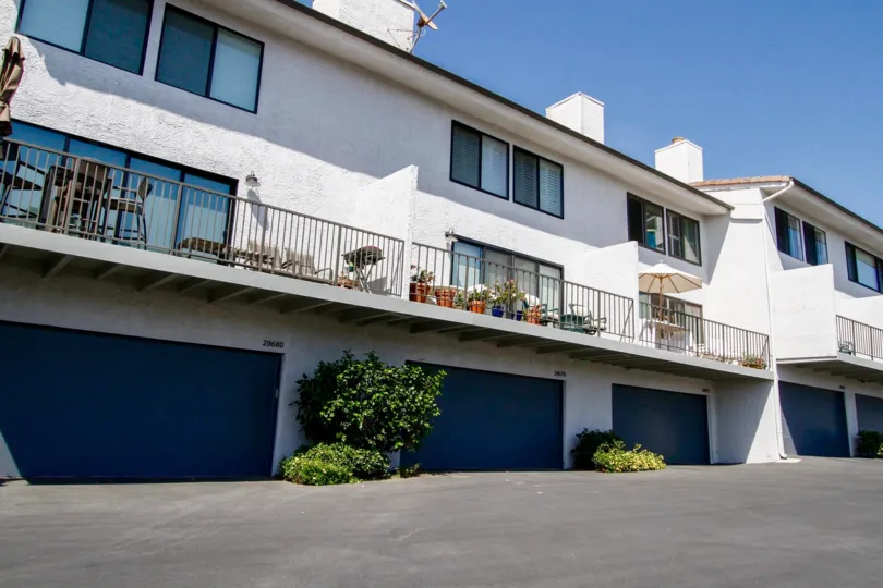 The windows in the Zuma Bay Villas in CA California
