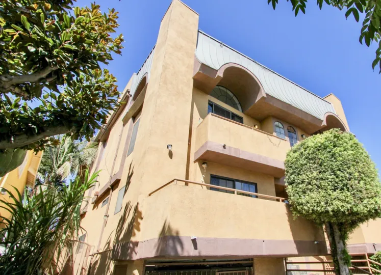 The balconies seen at 11417 Culver Blvd in Mar Vista, California