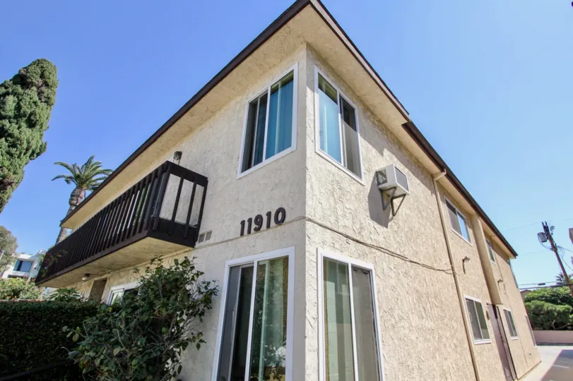 The address for 11910 Avon Way on the building