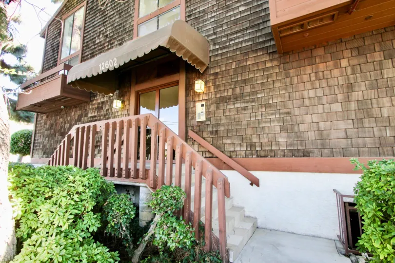 The stairs leading up to 12602 Pacific Ave in Mar Vista, California