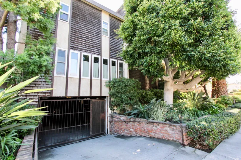 The driveway into 12740 Pacific in Mar Vista, California