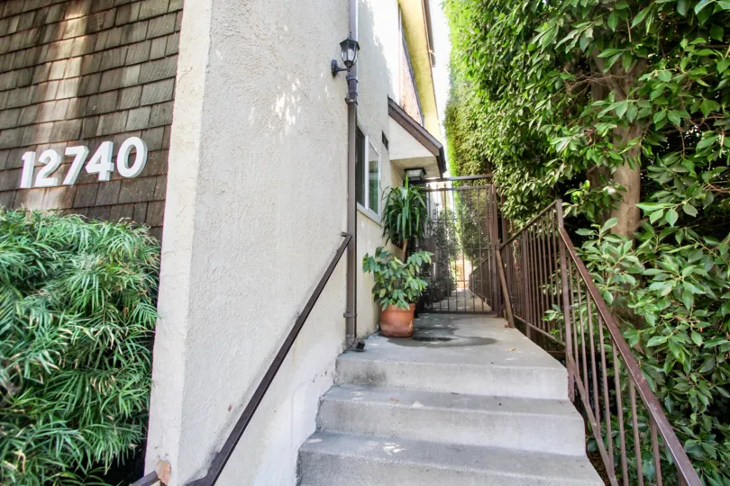 The stairs leading up to 12740 Pacific