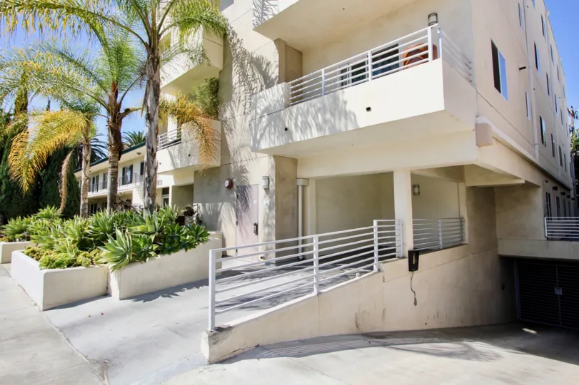 The ramp into Avon Gardens in Mar Vista, California