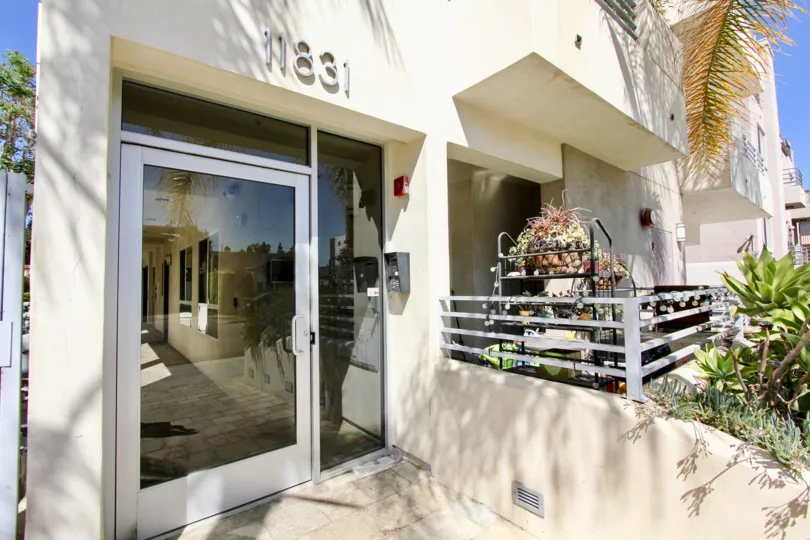 The address above the entrance at Avon Gardens