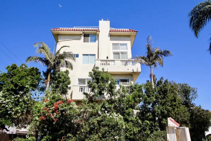 The view of Beethoven Five building in Mar Vista, California
