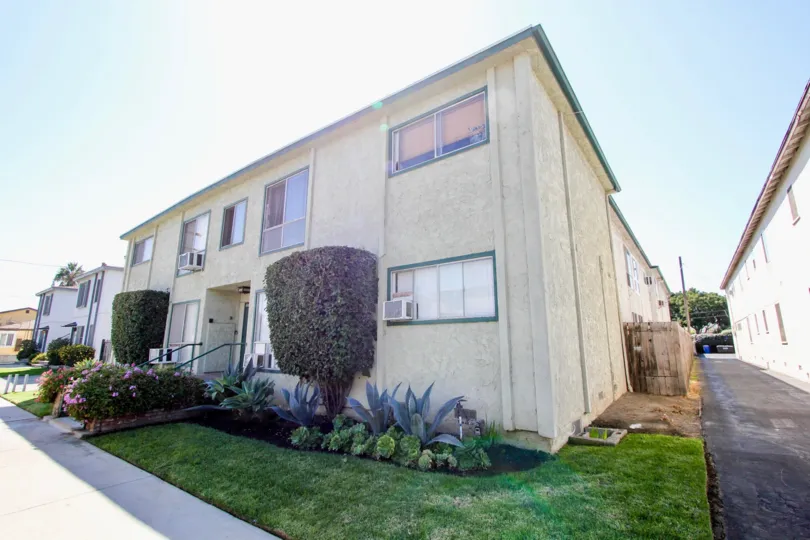 The yard in front of Blueberry Isles in Mar Vista, California