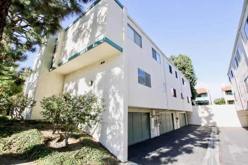 The parking garages for Casa De Marina