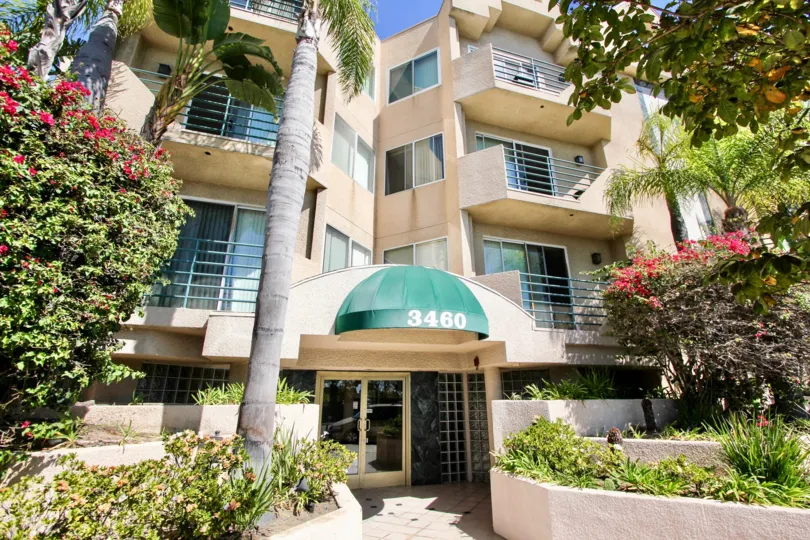The address above the entrance into Centinela Ocean View Condos