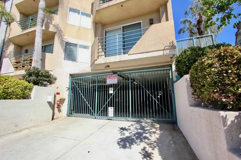 The parking garage for Centinela Ocean View Condos