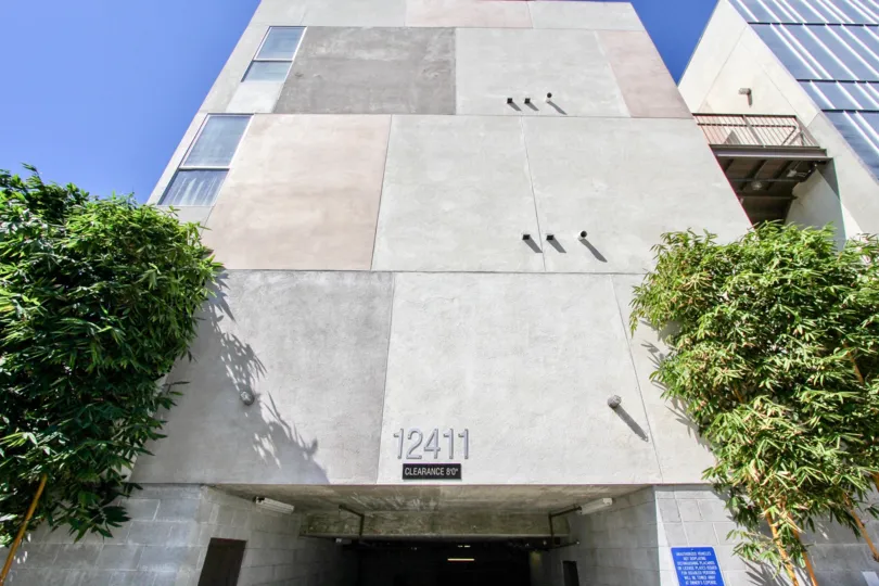 The address above the parking garage at Habitat Pacific