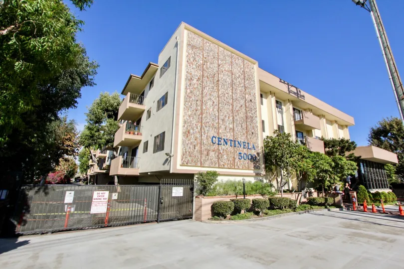 The gate into Marina Gateway in Mar Vista, California