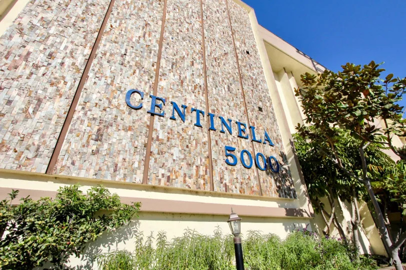 The address for Marina Gateway on the building