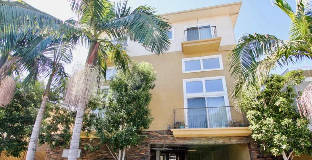The windows in McLaughlin Townhomes in Mar Vista, California