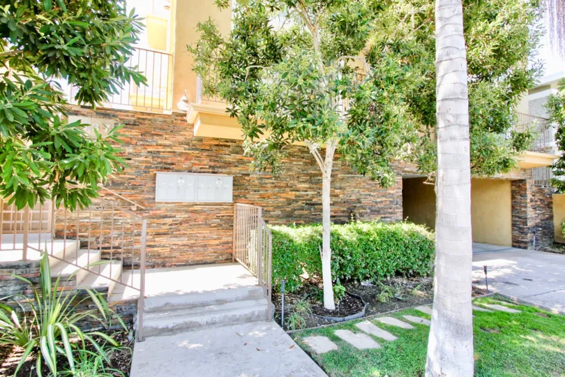 The landscaping at McLaughlin Townhomes
