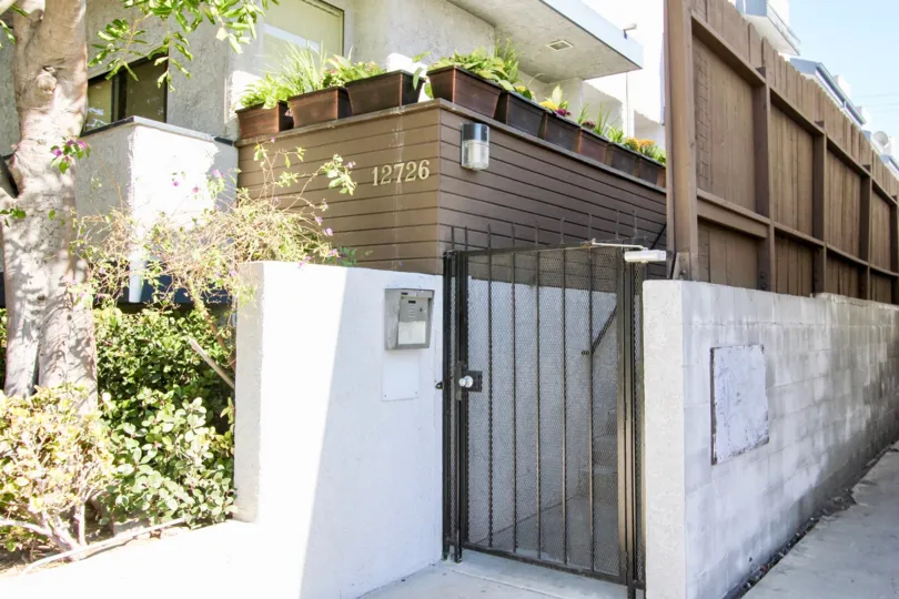 An entrance into Mitchell Townhomes