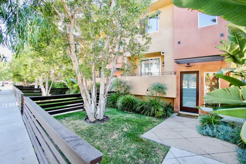 The balconies seen at Moore Street Townhomes