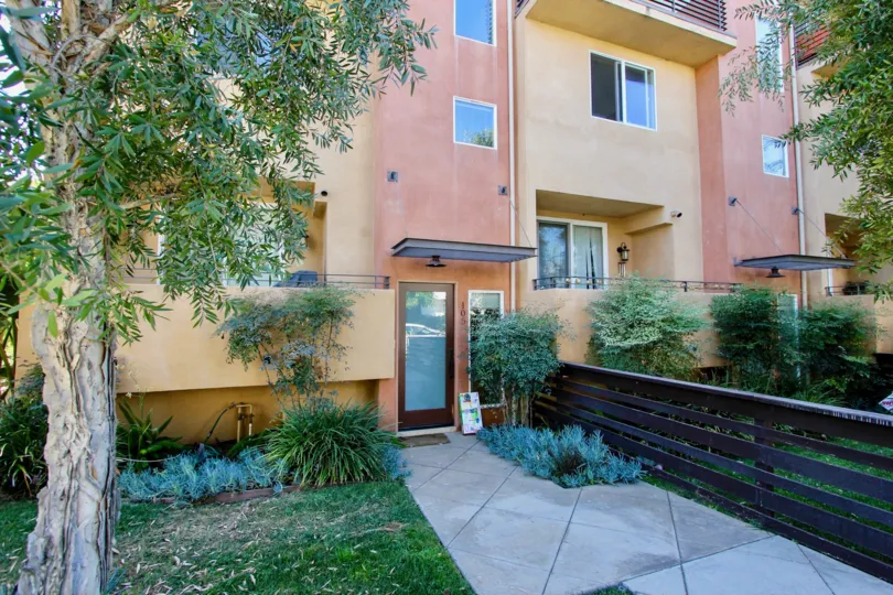 The entrance into Moore Street Townhomes