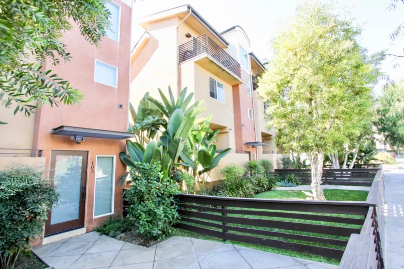 The fence around the Moore Street Townhomes area