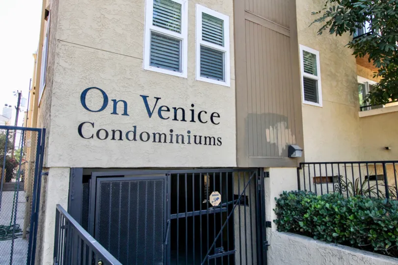 The On Venice Condominiums name located in Mar Vista, California
