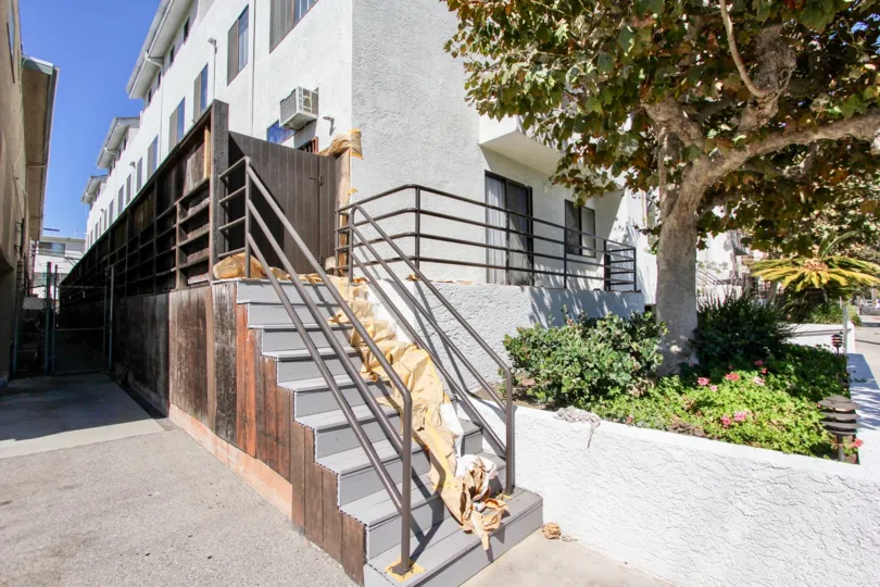 The stairs leading up to Pacific Breeze II