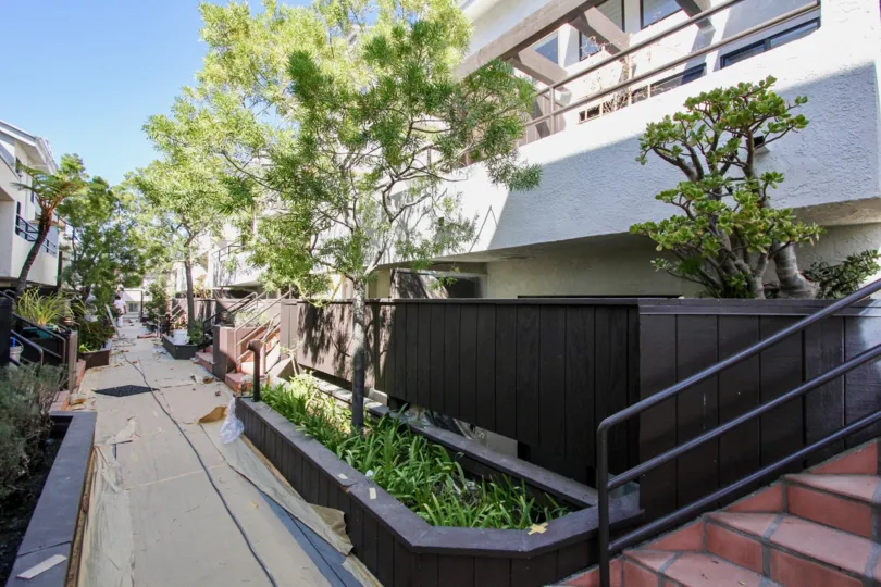 The sidewalk in front of Pacific Breeze II