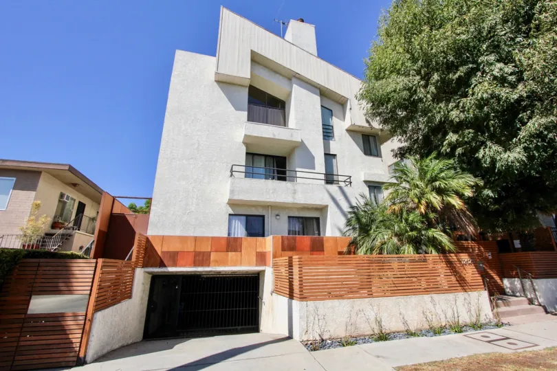 The garage for parking at the Pacific Breeze