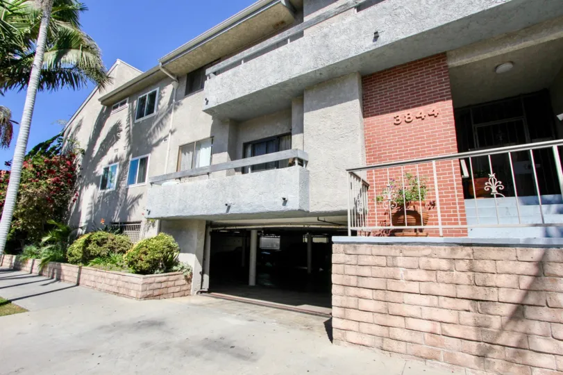 The parking for residents of Pacific Studios