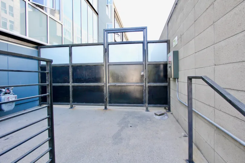 The unit entrance at R1 Living