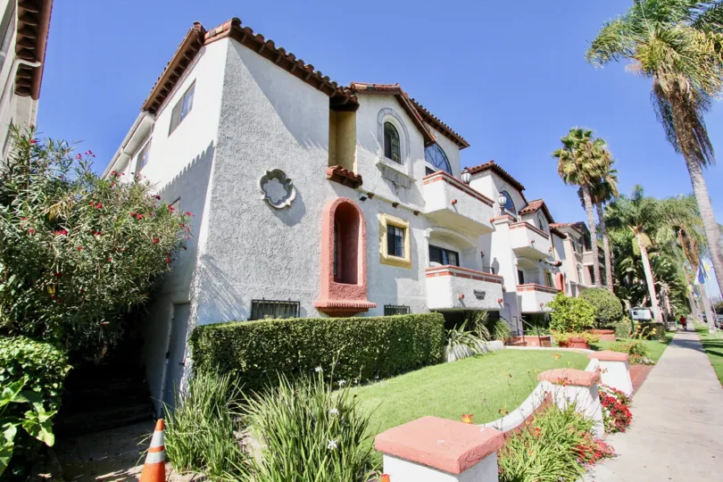 The landscaping around The Villas on Sawtelle in Mar Vista, California