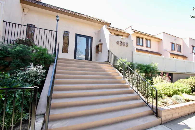 The stairs leading up to the Villa Margarita in Mar Vista, California